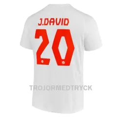 Kanada Jonathan David 20 VM 2022 Fotbollströja Borta Kanada Jonathan David 20 VM 2022 Fotbollströja Borta