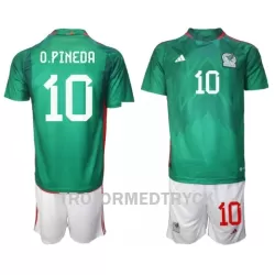 Mexiko Orbelin Pineda 10 VM 2022 Fotbollströja Barn Hemma Mexiko Orbelin Pineda 10 VM 2022 Fotbollströja Barn Hemma