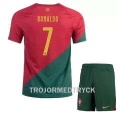 Portugal Cristiano Ronaldo 7 VM 2022 Fotbollströja Barn Hemma Portugal Cristiano Ronaldo 7 VM 2022 Fotbollströja Barn Hemma