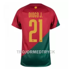 Portugal Diogo Jota 21 VM 2022 Fotbollströja Hemma Portugal Diogo Jota 21 VM 2022 Fotbollströja Hemma