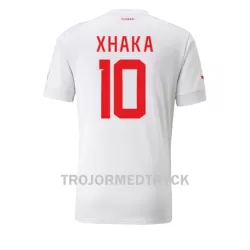 Schweiz Granit Xhaka 10 VM 2022 Fotbollströja Borta Schweiz Granit Xhaka 10 VM 2022 Fotbollströja Borta