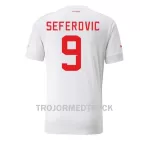 Schweiz Haris Seferovic 9 VM 2022 Fotbollströja Borta