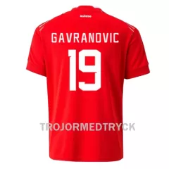 Schweiz Mario Gavranovic 19 VM 2022 Fotbollströja Hemma Schweiz Mario Gavranovic 19 VM 2022 Fotbollströja Hemma