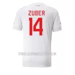 Schweiz Steven Zuber 14 VM 2022 Fotbollströja Borta