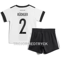 Tyskland Antonio Rudiger 2 VM 2022 Fotbollströja Barn Hemma Tyskland Antonio Rudiger 2 VM 2022 Fotbollströja Barn Hemma