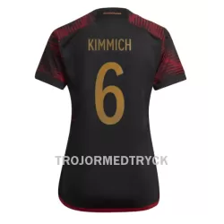 Tyskland Joshua Kimmich 6 VM 2022 Fotbollströja Dam Borta Tyskland Joshua Kimmich 6 VM 2022 Fotbollströja Dam Borta