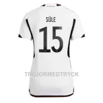 Tyskland Niklas Sule 15 VM 2022 Fotbollströja Dam Hemma