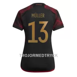 Tyskland Thomas Müller 13 VM 2022 Fotbollströja Dam Borta Tyskland Thomas Müller 13 VM 2022 Fotbollströja Dam Borta