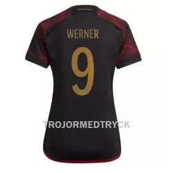 Tyskland Timo Werner 9 VM 2022 Fotbollströja Dam Borta Tyskland Timo Werner 9 VM 2022 Fotbollströja Dam Borta