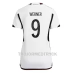 Tyskland Timo Werner 9 VM 2022 Fotbollströja Dam Hemma