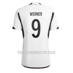 Tyskland Timo Werner 9 VM 2022 Fotbollströja Hemma
