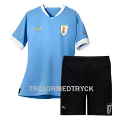 Uruguay VM 2022 Fotbollströja Barn Hemma