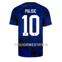 USA Christian Pulisic 10 VM 2022 Fotbollströja Borta USA Christian Pulisic 10 VM 2022 Fotbollströja Borta