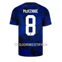 USA Weston McKennie 8 VM 2022 Fotbollströja Borta USA Weston McKennie 8 VM 2022 Fotbollströja Borta