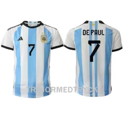 Argentina de Paul 7 VM 2022 Fotbollströja Hemma Argentina de Paul 7 VM 2022 Fotbollströja Hemma