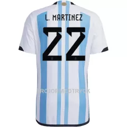 Argentina Lautaro Martinez 22 VM 2022 Fotbollströja Hemma Argentina Lautaro Martinez 22 VM 2022 Fotbollströja Hemma