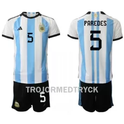 Argentina Leandro Paredes 5 VM 2022 Fotbollströja Barn Hemma Argentina Leandro Paredes 5 VM 2022 Fotbollströja Barn Hemma