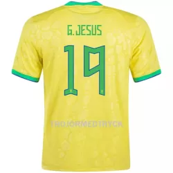 Brasilien G. JESUS 19 VM 2022 Fotbollströja Hemma Brasilien G. JESUS 19 VM 2022 Fotbollströja Hemma