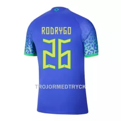 Brasilien RODRYGO 26 VM 2022 Fotbollströja Borta Brasilien RODRYGO 26 VM 2022 Fotbollströja Borta