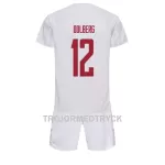 Danmark Kasper Dolberg 12 VM 2022 Fotbollströja Barn Borta