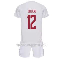 Danmark Kasper Dolberg 12 VM 2022 Fotbollströja Barn Borta Danmark Kasper Dolberg 12 VM 2022 Fotbollströja Barn Borta