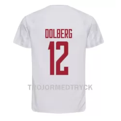 Danmark Kasper Dolberg 12 VM 2022 Fotbollströja Borta Danmark Kasper Dolberg 12 VM 2022 Fotbollströja Borta