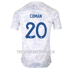 Frankrike Kingsley Coman 20 VM 2022 Fotbollströja Borta Frankrike Kingsley Coman 20 VM 2022 Fotbollströja Borta