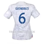 Frankrike Matteo Guendouzi 6 VM 2022 Fotbollströja Dam Borta
