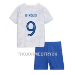 Frankrike Olivier Giroud 9 VM 2022 Fotbollströja Barn Borta Frankrike Olivier Giroud 9 VM 2022 Fotbollströja Barn Borta