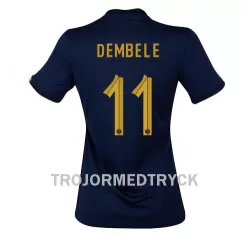 Frankrike Ousmane Dembele 11 VM 2022 Fotbollströja Dam Hemma Frankrike Ousmane Dembele 11 VM 2022 Fotbollströja Dam Hemma