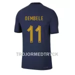 Frankrike Ousmane Dembele 11 VM 2022 Fotbollströja Hemma