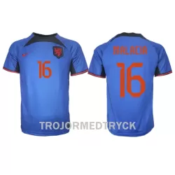 Holland Tyrell Malacia 16 VM 2022 Fotbollströja Borta Holland Tyrell Malacia 16 VM 2022 Fotbollströja Borta