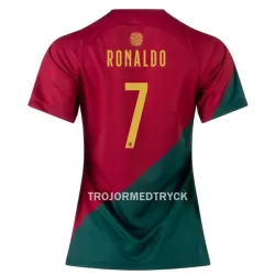 Portugal Cristiano Ronaldo 7 VM 2022 Fotbollströja Dam Hemma Portugal Cristiano Ronaldo 7 VM 2022 Fotbollströja Dam Hemma