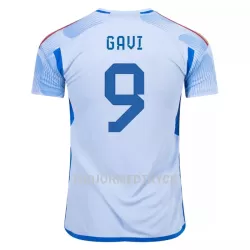 Spanien GAVI 9 VM 2022 Fotbollströja Borta Spanien GAVI 9 VM 2022 Fotbollströja Borta