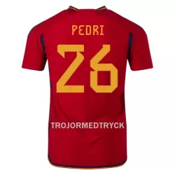 Spanien PEDRI 26 VM 2022 Fotbollströja Hemma Spanien PEDRI 26 VM 2022 Fotbollströja Hemma