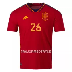 Spanien PEDRI 26 VM 2022 Fotbollströja Hemma
