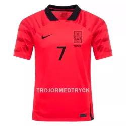Sydkorea H M SON 7 VM 2022 Fotbollströja Hemma