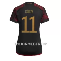 Tyskland Mario Gotze 11 VM 2022 Fotbollströja Dam Borta Tyskland Mario Gotze 11 VM 2022 Fotbollströja Dam Borta