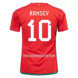 Wales RAMSEY 10 VM 2022 Fotbollströja Hemma Wales RAMSEY 10 VM 2022 Fotbollströja Hemma