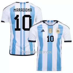 Argentina 3 Star MARADONA 10 VM 2022 Fotbollströja Hemma Argentina 3 Star MARADONA 10 VM 2022 Fotbollströja Hemma