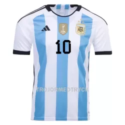 Argentina 3 Star MARADONA 10 VM 2022 Fotbollströja Hemma