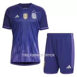 Argentina 3 Star VM 2022 Fotbollströja Barn Borta Argentina 3 Star VM 2022 Fotbollströja Barn Borta