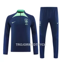 Brasilien Träningströja Quarter-Zip 2022 Navy Brasilien Träningströja Quarter-Zip 2022 Navy