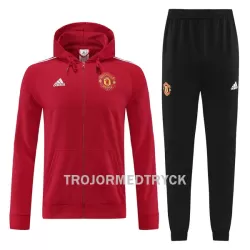 Manchester United Träningsjacka Hoodie-dräkt 22/23 Röd Manchester United Träningsjacka Hoodie-dräkt 22/23 Röd