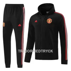 Manchester United Träningsjacka Hoodie-dräkt 22/23 Svart Manchester United Träningsjacka Hoodie-dräkt 22/23 Svart