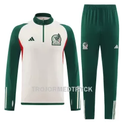 Mexiko Träningströja Quarter-Zip 2022 Vit Grön Mexiko Träningströja Quarter-Zip 2022 Vit Grön
