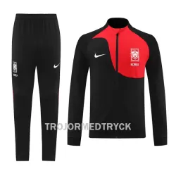 Sydkorea Träningsjacka kostymer 2022 Svart röd Sydkorea Träningsjacka kostymer 2022 Svart röd