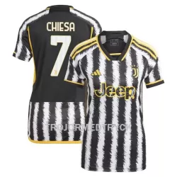 Juventus Chiesa 7 Fotbollströja Dam Hemma 2023/24 Juventus Chiesa 7 Fotbollströja Dam Hemma 2023/24
