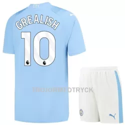 Manchester City Grealish 10 Fotbollströja Barn Hemma 2023/24 Manchester City Grealish 10 Fotbollströja Barn Hemma 2023/24
