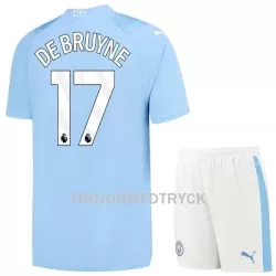 Manchester City K. De Bruyne 17 Fotbollströja Barn Hemma 2023/24 Manchester City K. De Bruyne 17 Fotbollströja Barn Hemma 2023/24